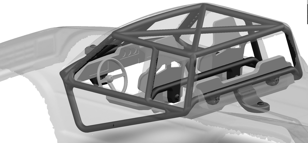 Roll Cage-Interior (Pro-Line Coyote HP 1/10 Comp Crawler Body)