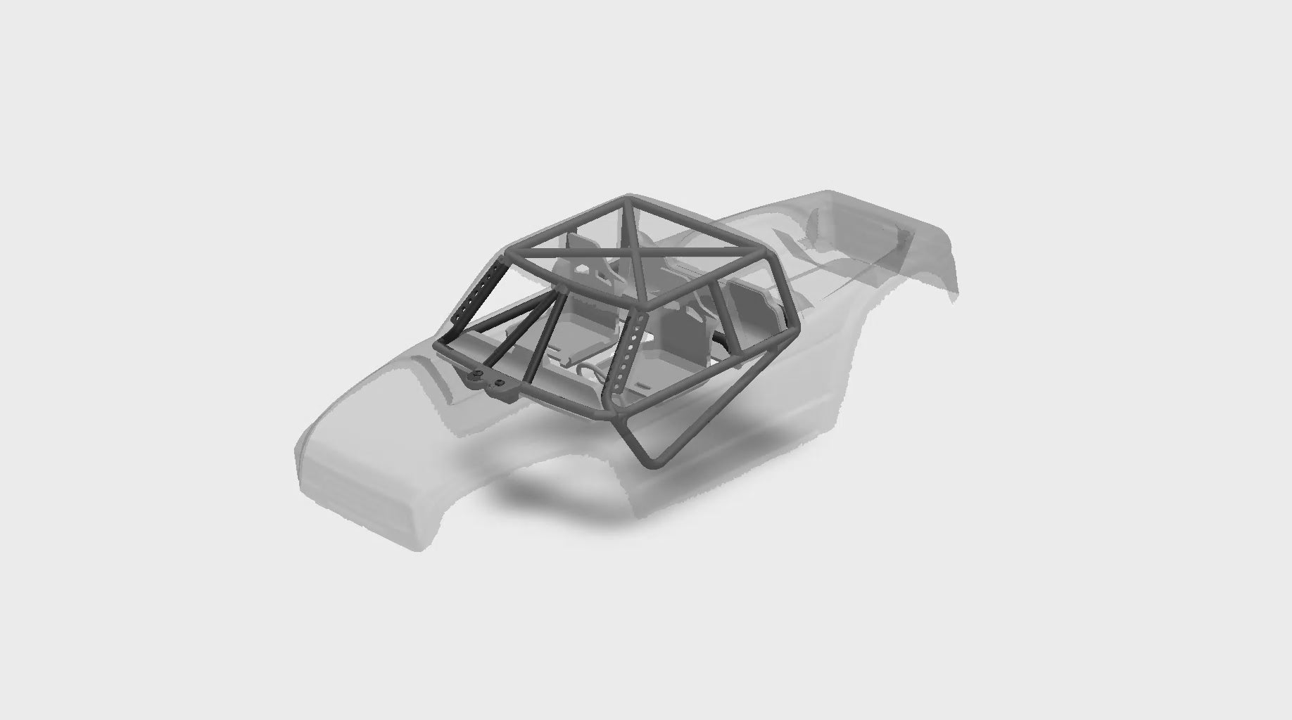 Roll Cage-Interior (Pro-Line Coyote HP 1/10 Comp Crawler Body)