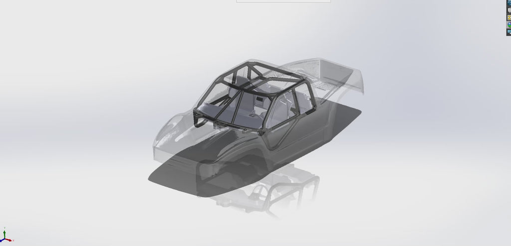 Roll Cage-Interior (Pro-Line Cliffhanger HP Full-Cab 1/10 Comp Crawler Body)