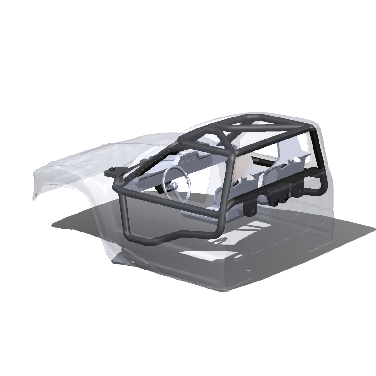 Roll Cage-Interior (Pro-Line Cliffhanger HP 1/10 Comp Crawler Body)